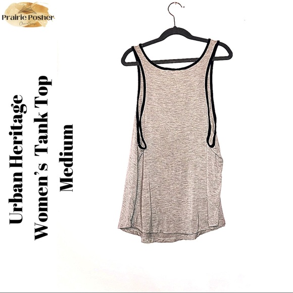 Urban Heritage Tank Top, Womens Medium, Grey, EUC, PrairieposherCA - Picture 2 of 2